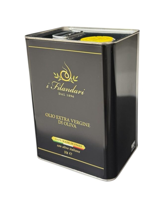 Olio Extra vergine d'oliva biologico in latta da 3lt