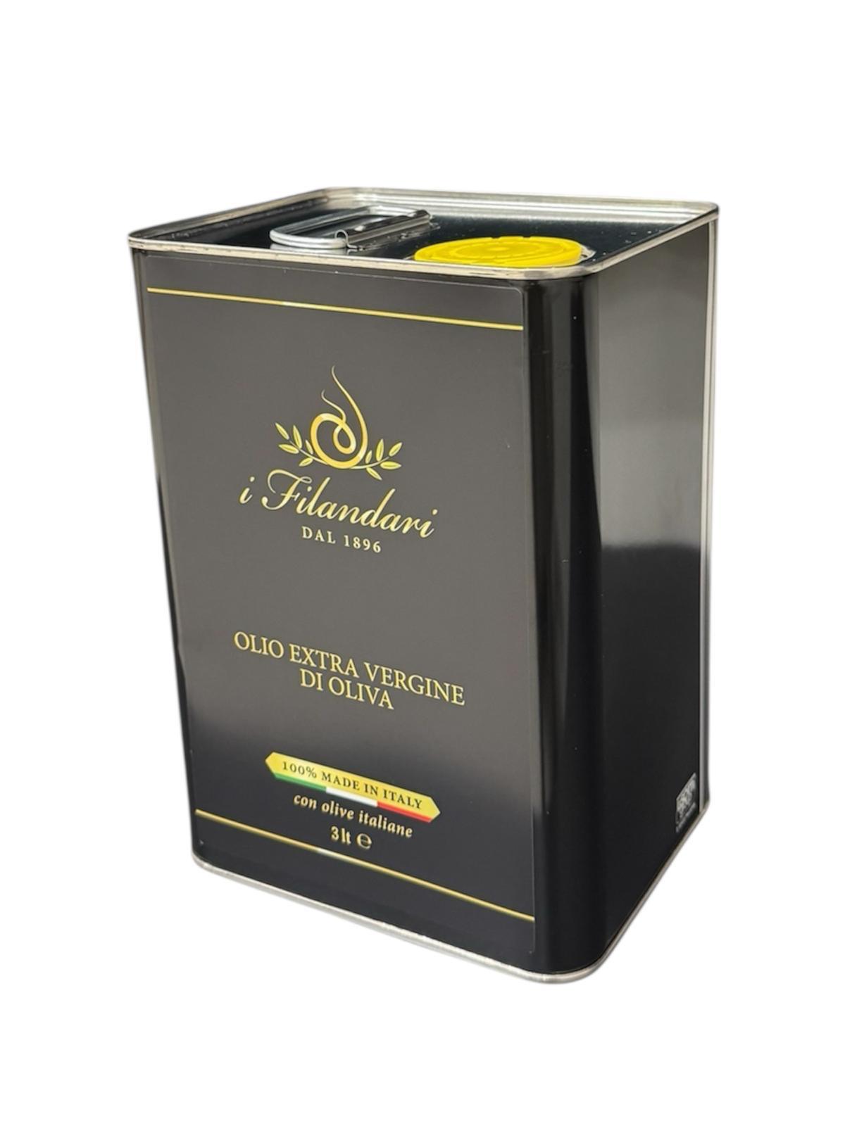 Olio Extra vergine d'oliva biologico in latta da 3lt